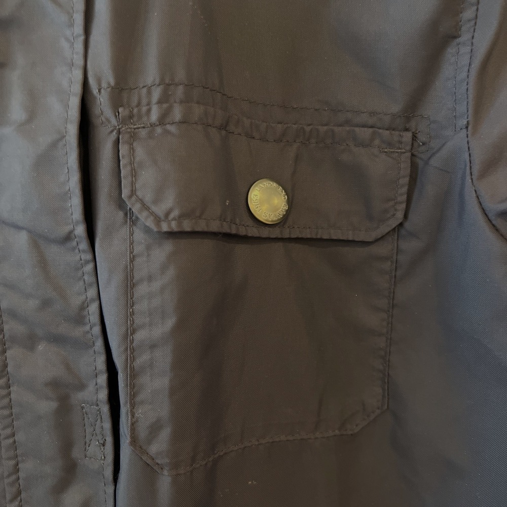 Lands' End Canvas 1963 Hooded Windbreaker Jacket Lightweight Size S Blue Vintage - Picture 2 of 7